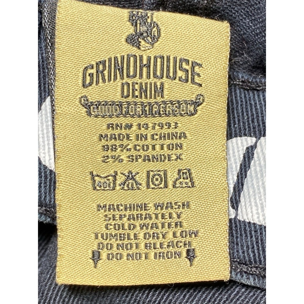 Grindhouse Men's Jeans Size 32/32 Street Wear Gorpcore Punk Tactical Pockets Y2K - Picture 16 of 16